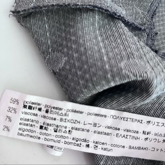 Zara Girls Navy Blue White Polka Dot Cold Shoulder Summer Dress Sz 4 - Picture 6 of 6